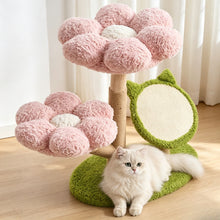 Flower Cat Tree with Plush Perches & Cat Ear Sisal Scratcher｜Papi & Co