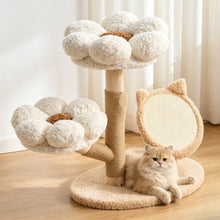Flower Cat Tree with Plush Perches & Cat Ear Sisal Scratcher｜Papi & Co